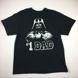 Star Wars Darth Vader #1 Dad shirt black size Lg